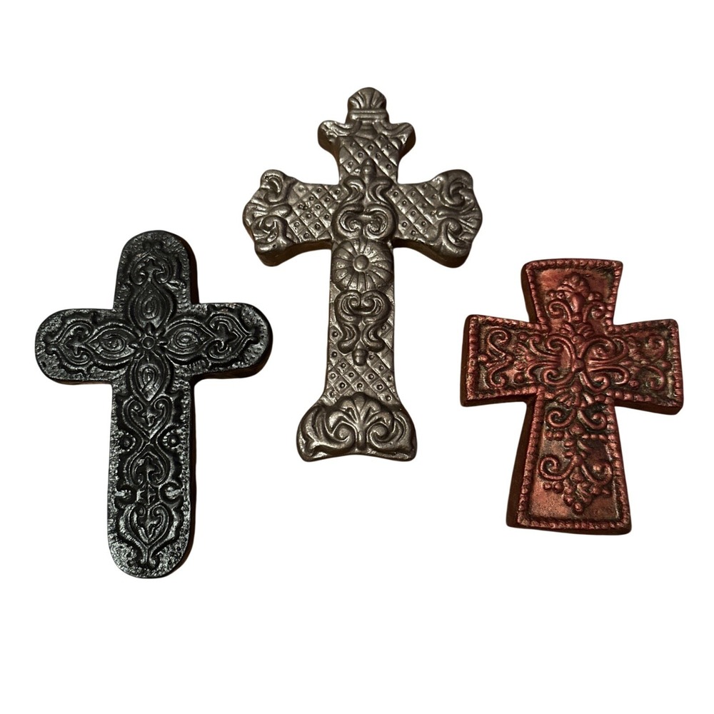 Wall Cross Set of 3 Home Decor Excellent Ornate Scrollwork